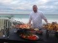 Chef Heyward on the Beach